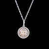 Sterling Silver Reversible Disc Necklace