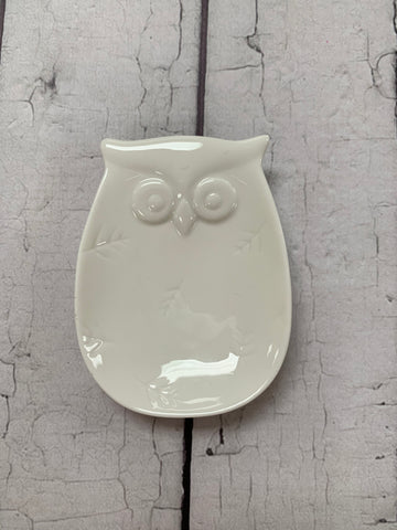 Owl Teabag Plate/Spoon Rest